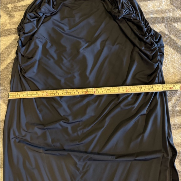 Lulus Black NWOT two piece scrunched skirt set Sz L - Picture 13 of 13